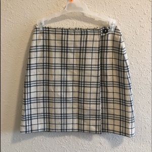 Plaid school girl skirt